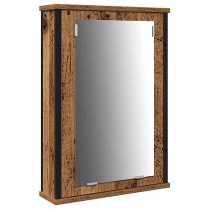 vidaXL Bathroom Furniture Set 3 pcs Old Wood Engineered Wood 5