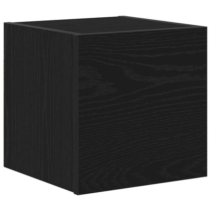 vidaXL TV Cabinet Set 7 pcs Black Oak Engineered Wood 6