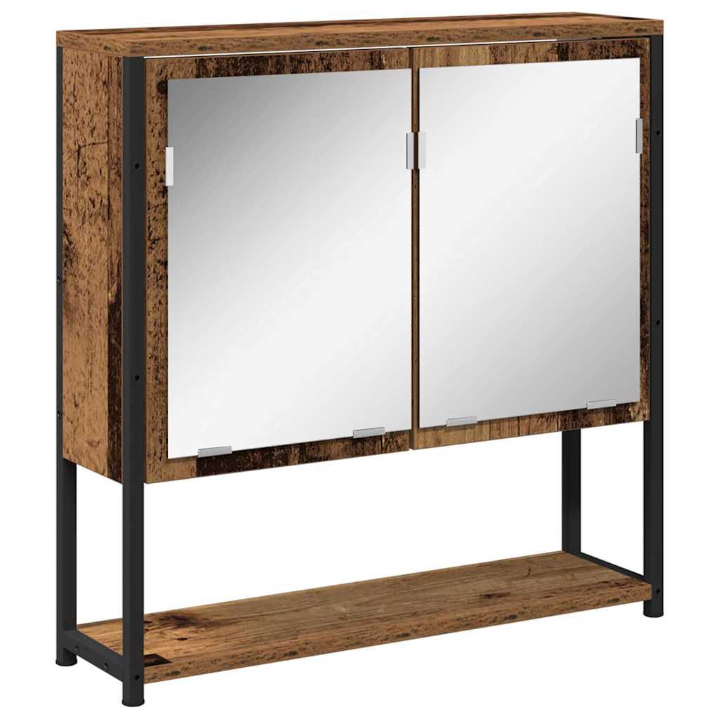 vidaXL Bathroom Furniture Set 3 pcs Old Wood Engineered Wood 5