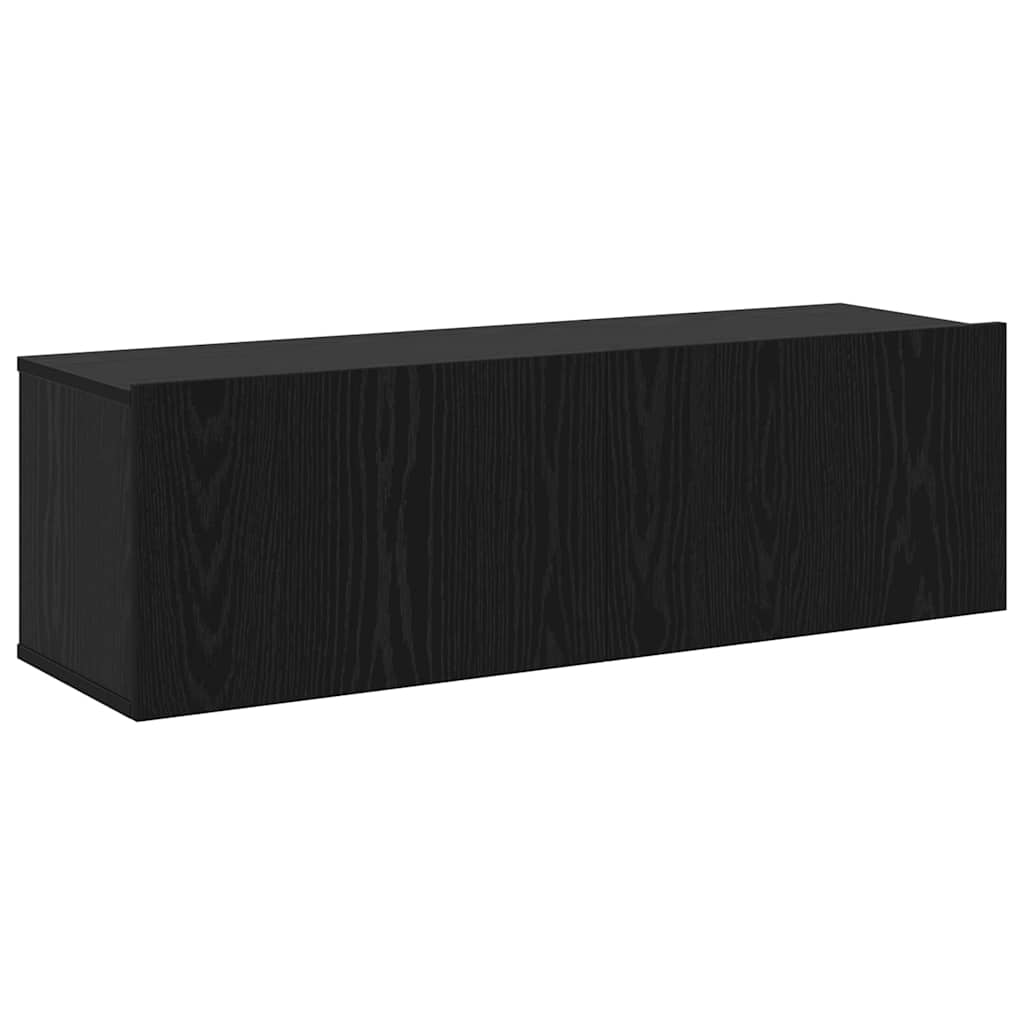 vidaXL TV Cabinet Set 4 pcs 30.5 x 30 x 110 cm Black Oak 6