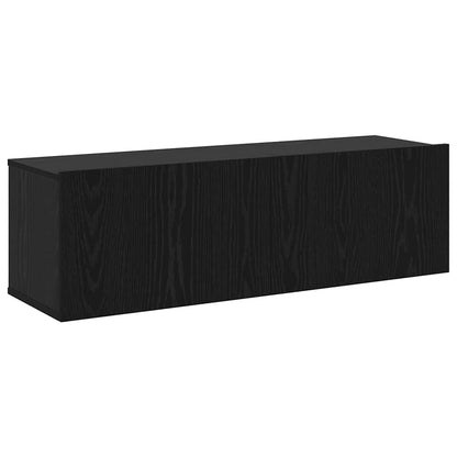 vidaXL TV Cabinet Set 4 pcs 30.5 x 30 x 110 cm Black Oak 6