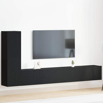 vidaXL TV Cabinet Set Engineered Wood Width 100 cm