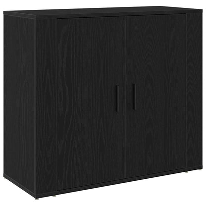 vidaXL Sideboard Black Oak 240 x 33 x 70 cm Engineered Wood 5