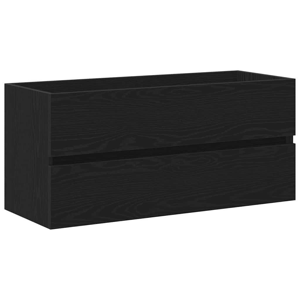 vidaXL Bathroom Sink Cabinet Black Oak 100 x 39 x 62 cm 6