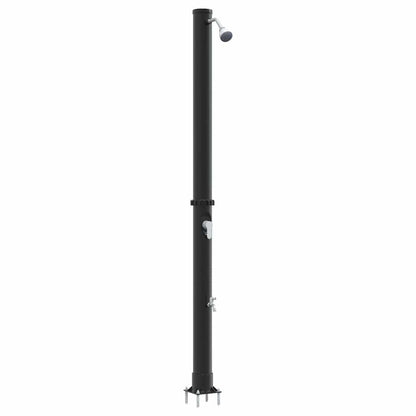 Outdoor Solar shower 20 L PVC and Aluminium Black 7 cm top shower with faucet