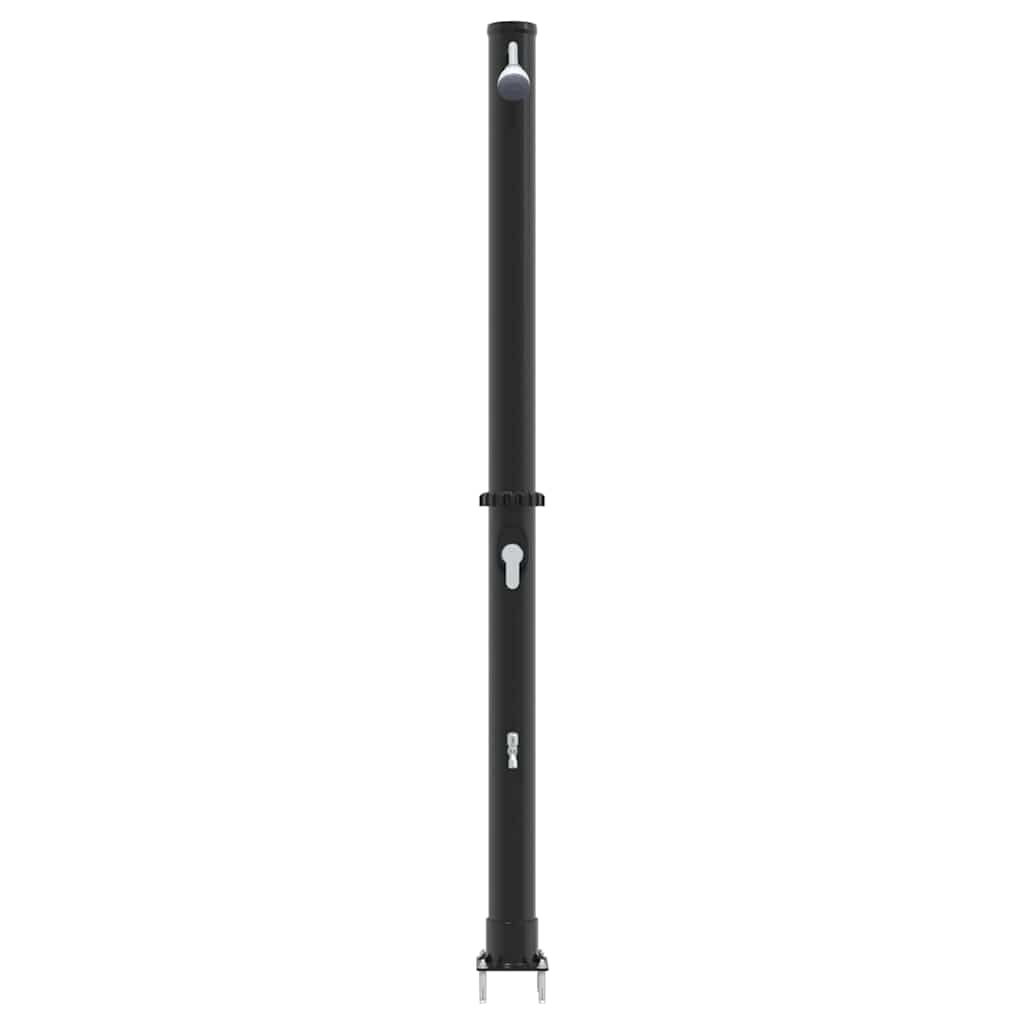 Outdoor Solar shower 20 L PVC and Aluminium Black 7 cm top shower with faucet