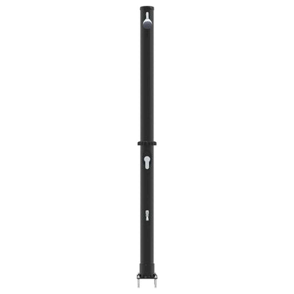 Outdoor Solar shower 20 L PVC and Aluminium Black 7 cm top shower with faucet