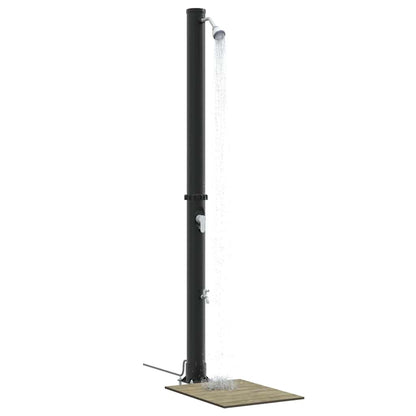 Outdoor Solar shower 20 L PVC and Aluminium Black 7 cm top shower with faucet