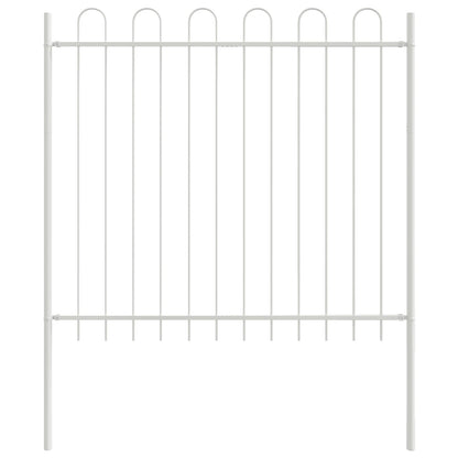 vidaXL Garden Fence WOERDEN 4 pcs 6.8 x 1.2 m Powder-coated Steel Grey 2