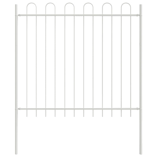 vidaXL Garden Fence WOERDEN 4 pcs 6.8 x 1.2 m Powder-coated Steel Grey 2