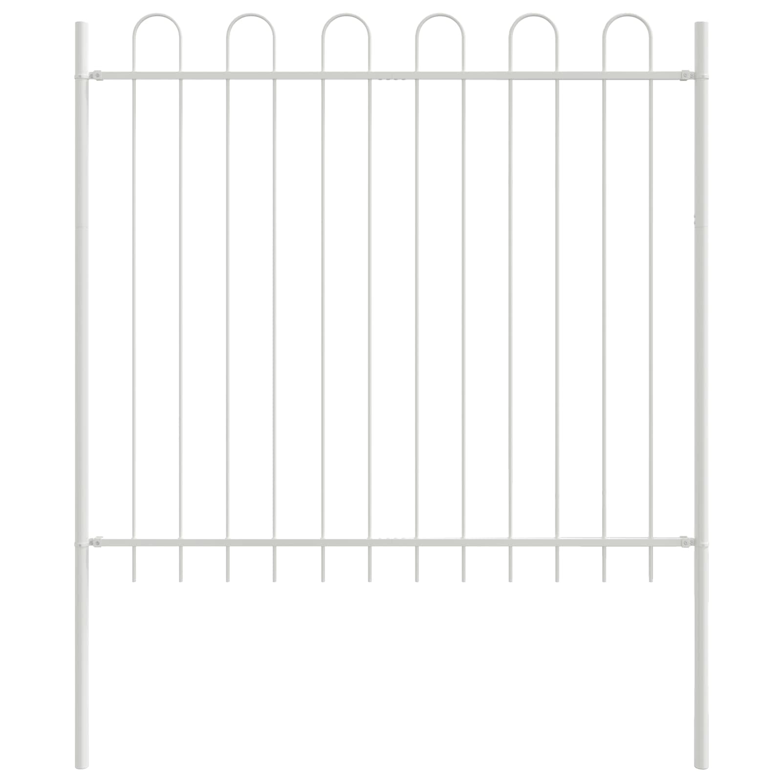 vidaXL Garden Fence WOERDEN 4 pcs 6.8 x 1.5 m Powder-coated Steel 2