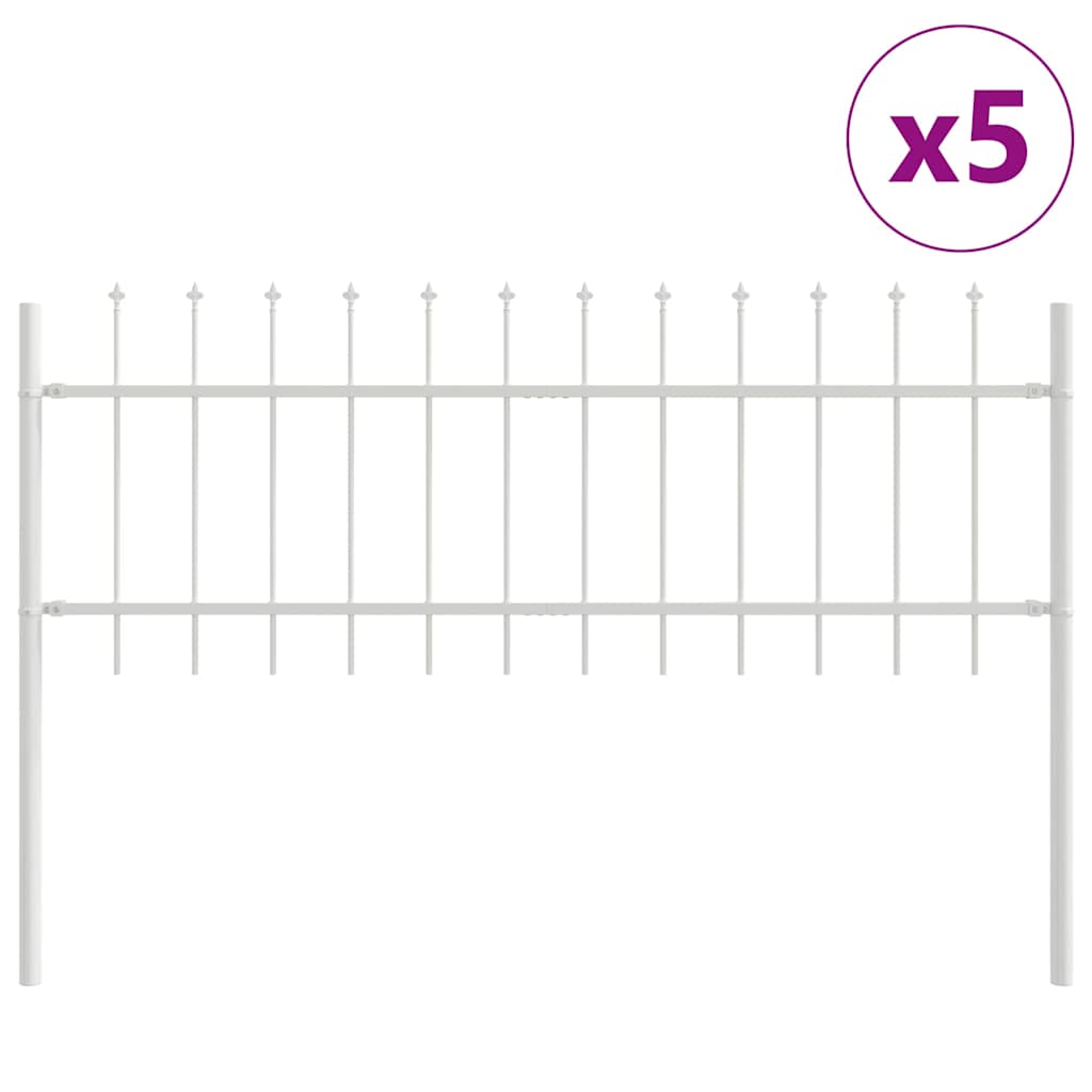 vidaXL Garden Fence WOERDEN 5 pcs 8.5 x 0.6 m Powder-coated Steel 2