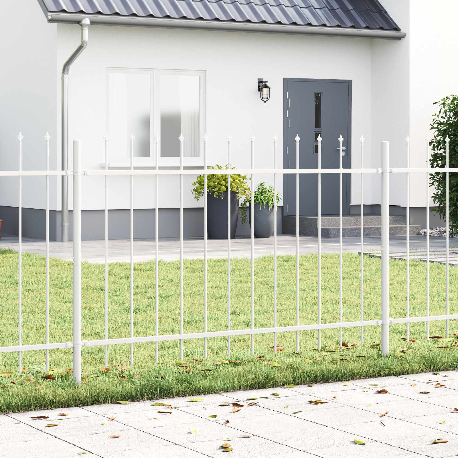 vidaXL Garden Fence WOERDEN 5 pcs 8.5 x 0.8 m Powder-coated Steel 1