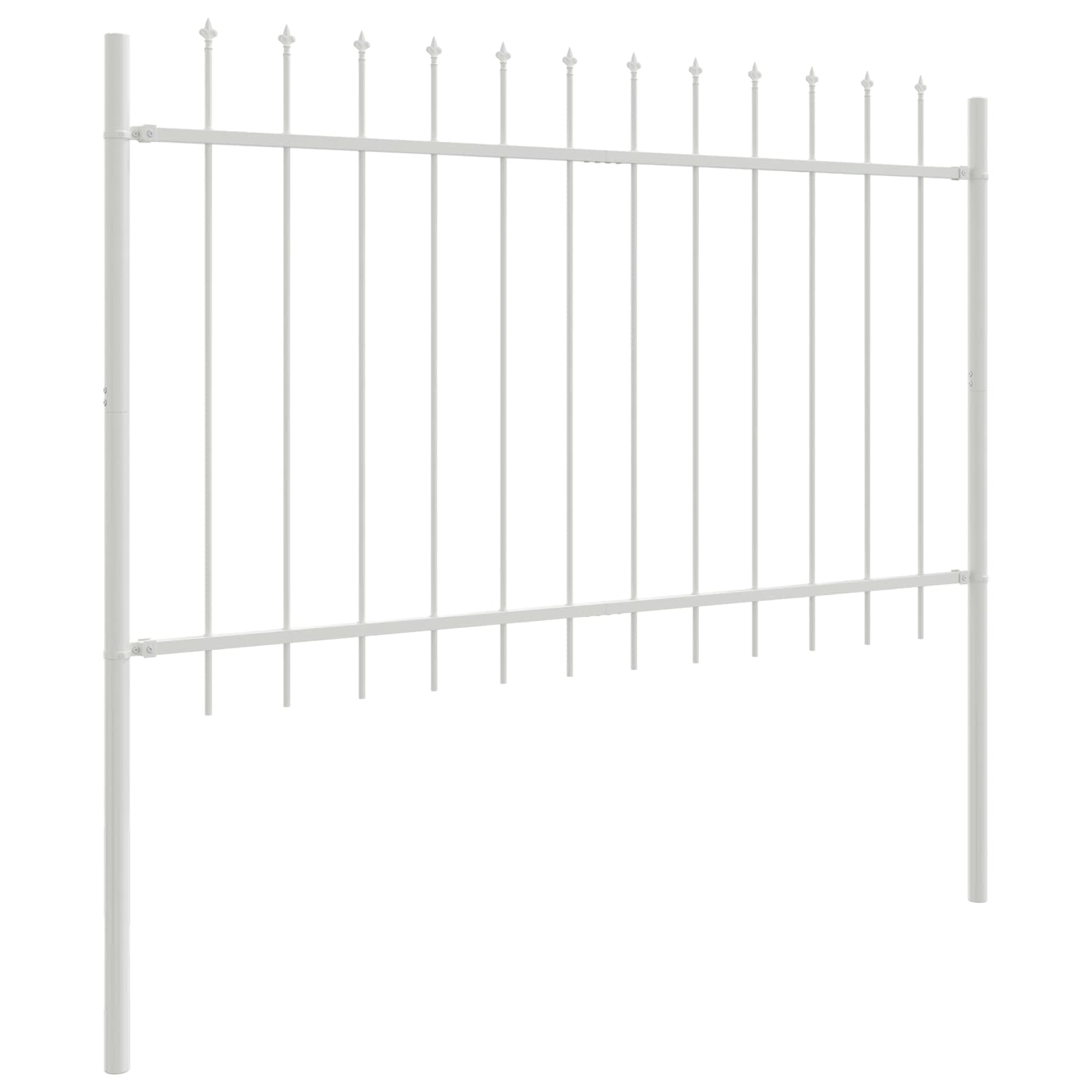 vidaXL Garden Fence WOERDEN 5 pcs 8.5 x 0.8 m Powder-coated Steel 4