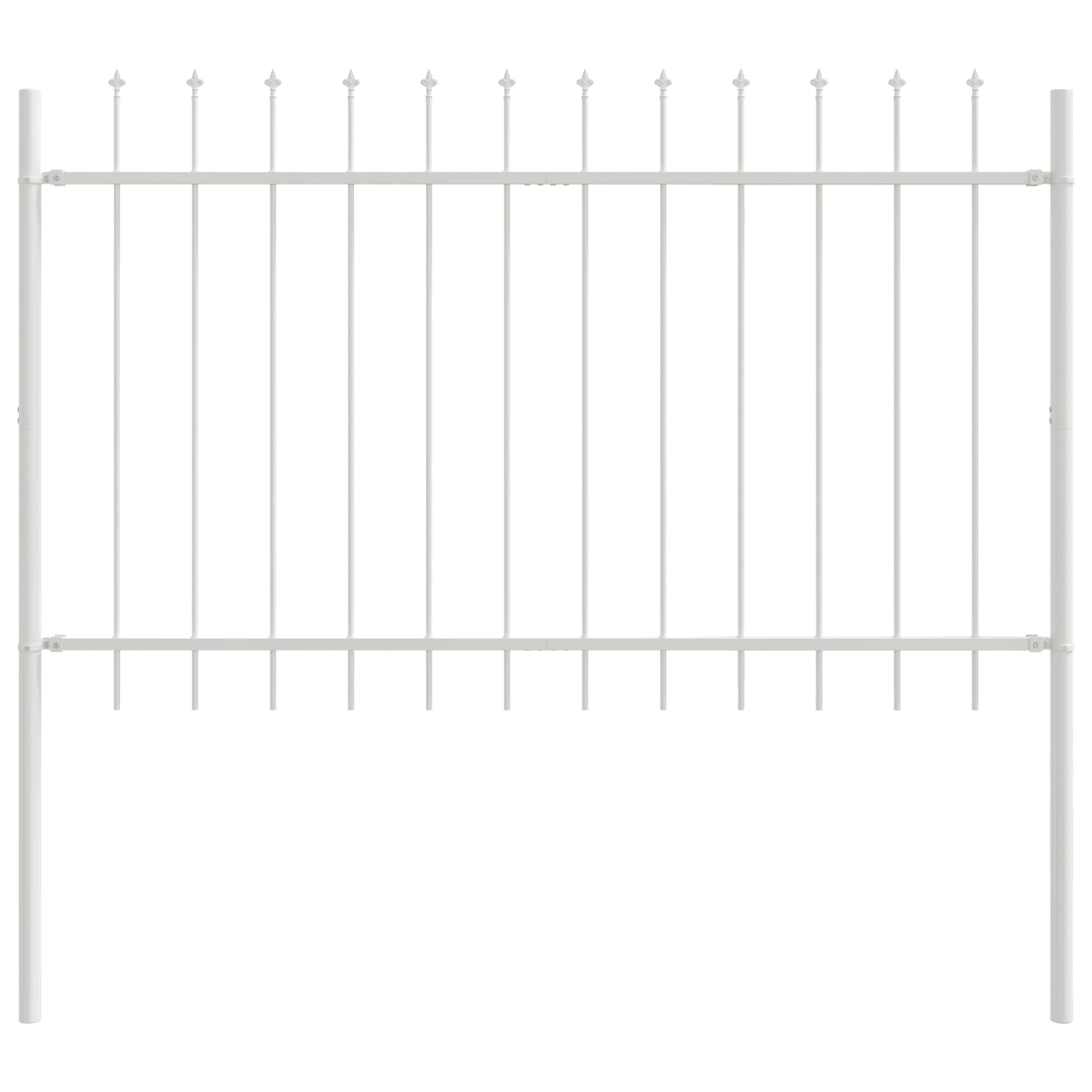 vidaXL Garden Fence WOERDEN 5 pcs 8.5 x 0.8 m Powder-coated Steel 5