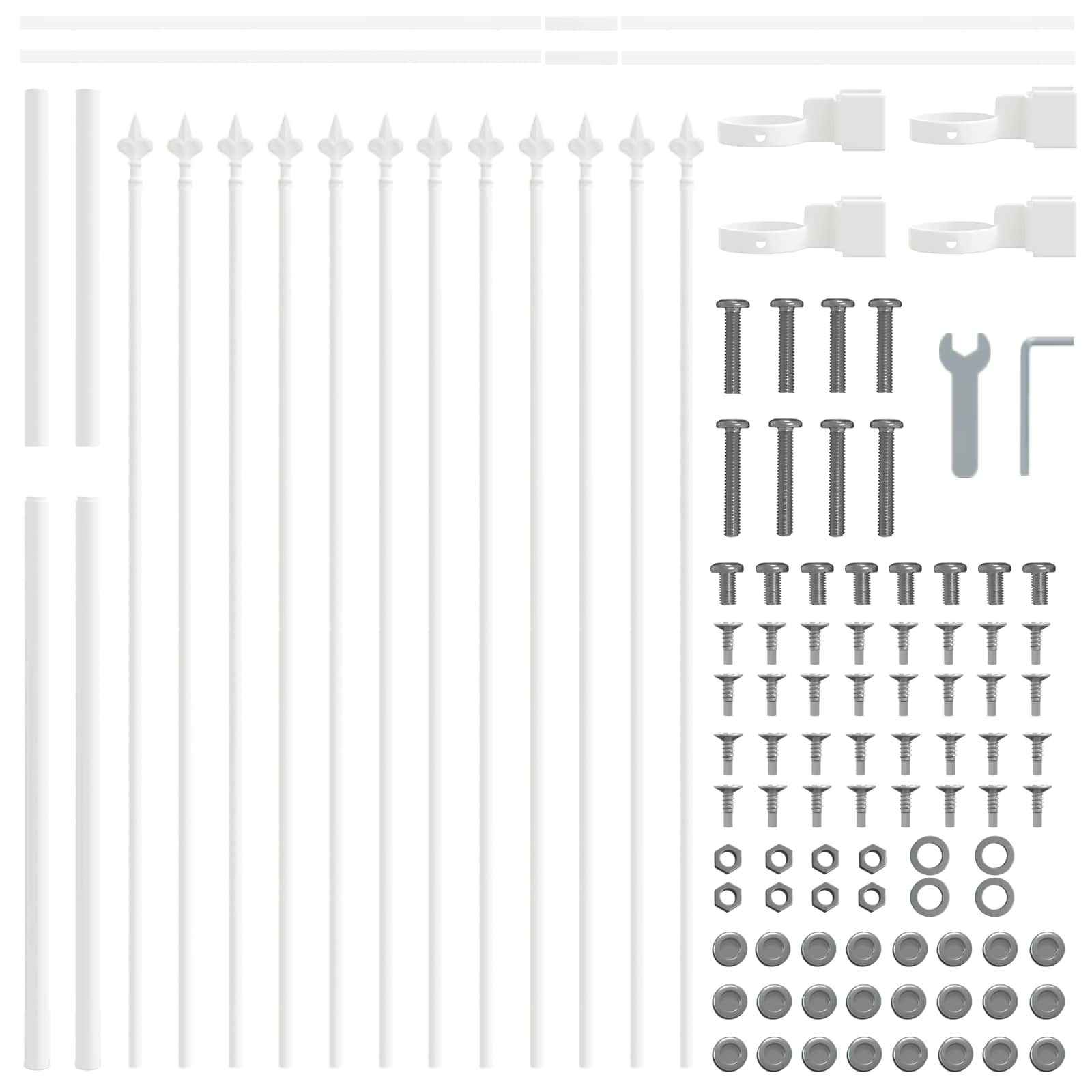 vidaXL Garden Fence WOERDEN 5 pcs 8.5 x 0.8 m Powder-coated Steel 6