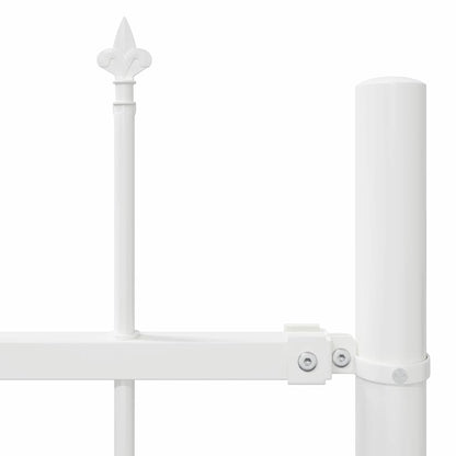 vidaXL Garden Fence WOERDEN 5 pcs 8.5 x 1 m Powder-coated Steel White 6
