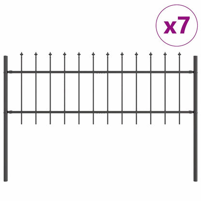 vidaXL Garden Fence WOERDEN 7 pcs 11.9 x 0.6 m Powder-coated Steel 2