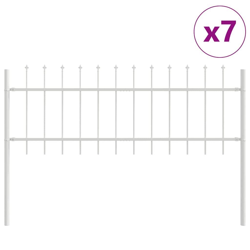 vidaXL Garden Fence WOERDEN 7 pcs 11.9 x 0.6 m Powder-coated Steel 2