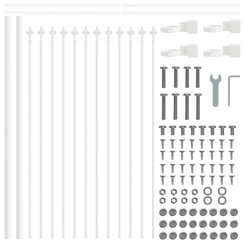 vidaXL Garden Fence WOERDEN 7 pcs 11.9 x 0.6 m Powder-coated Steel 6
