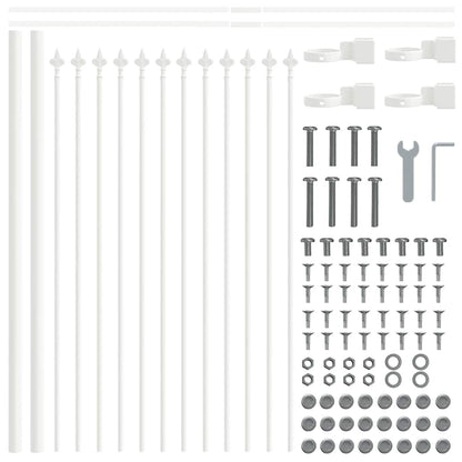 vidaXL Garden Fence WOERDEN 7 pcs 11.9 x 0.6 m Powder-coated Steel 6
