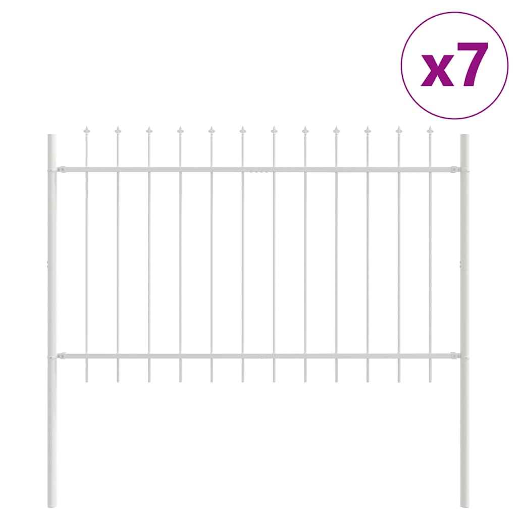 vidaXL Garden Fence WOERDEN 7 pcs 11.9 x 0.8 m Powder-coated Steel 2