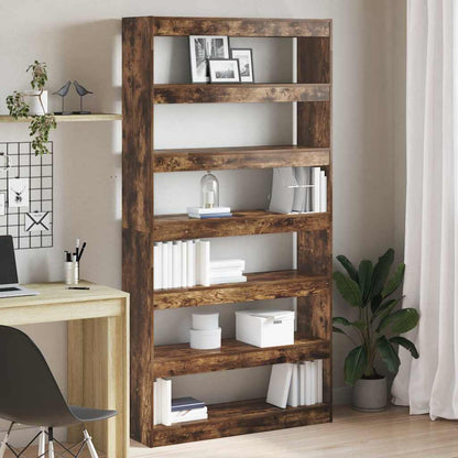 vidaXL Book Cabinet 6-Tier 100 x 30 x 198 cm Engineered Wood 1