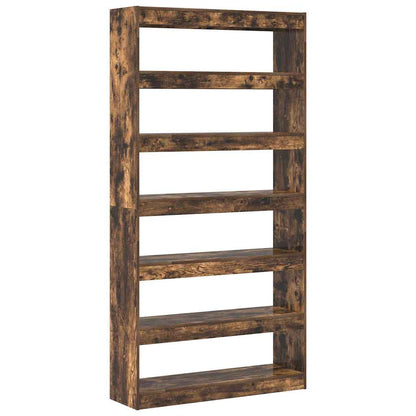 vidaXL Book Cabinet 6-Tier 100 x 30 x 198 cm Engineered Wood 2