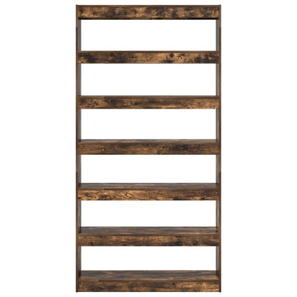 vidaXL Book Cabinet 6-Tier 100 x 30 x 198 cm Engineered Wood 5