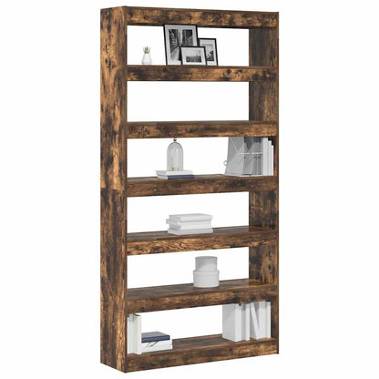 vidaXL Book Cabinet 6-Tier 100 x 30 x 198 cm Engineered Wood 3
