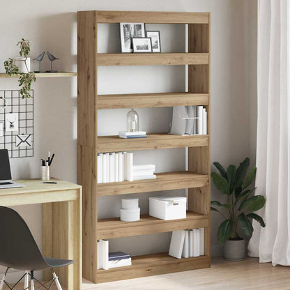 vidaXL Book Cabinet 6-Tier 100 x 30 x 198 cm Engineered Wood 1