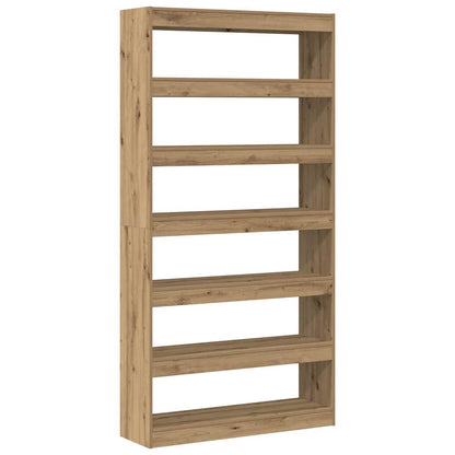 Book Cabinet 6-Tier 100 x 30 x 198 cm Engineered Wood Artisan oak