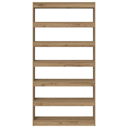 vidaXL Book Cabinet 6-Tier 100 x 30 x 198 cm Engineered Wood 5