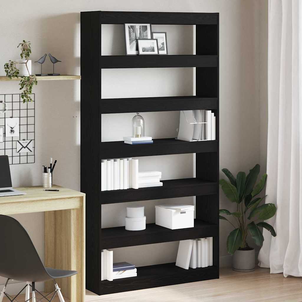 vidaXL Book Cabinet 6-Tier 100 x 30 x 198 cm Engineered Wood