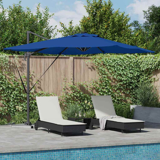 vidaXL Umbrella Azure Blue 286 x 284 x 270 cm Aluminium and Polyester 1