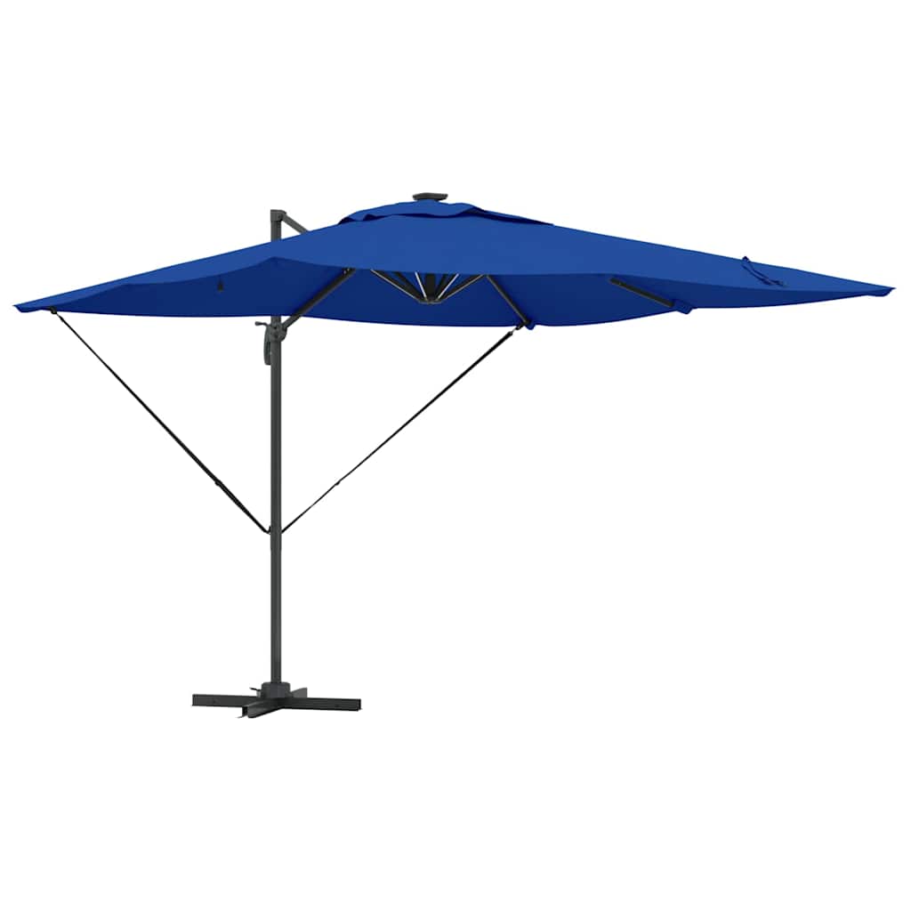 vidaXL Umbrella Azure Blue 286 x 284 x 270 cm Aluminium and Polyester 2