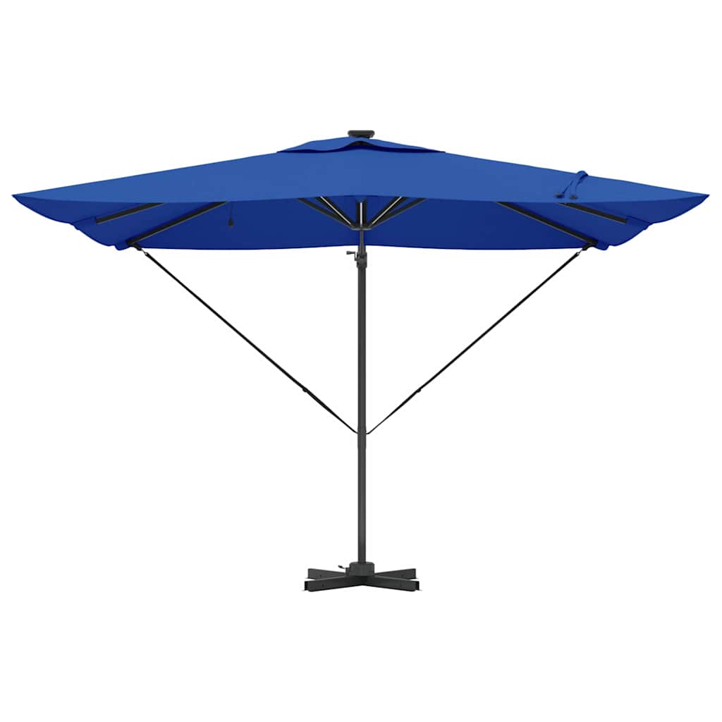 vidaXL Umbrella Azure Blue 286 x 284 x 270 cm Aluminium and Polyester 6