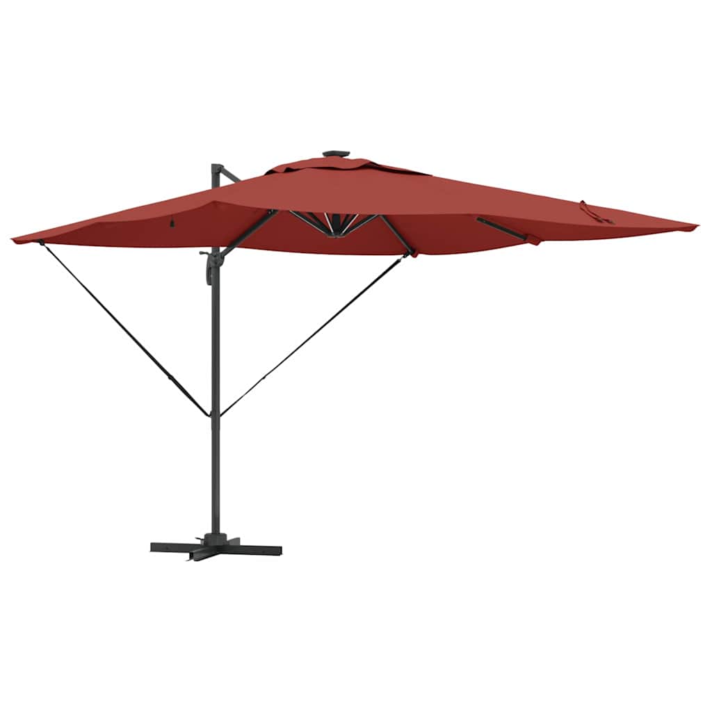 vidaXL Umbrella Terracotta 286 x 284 x 270 cm Aluminium and Polyester 2