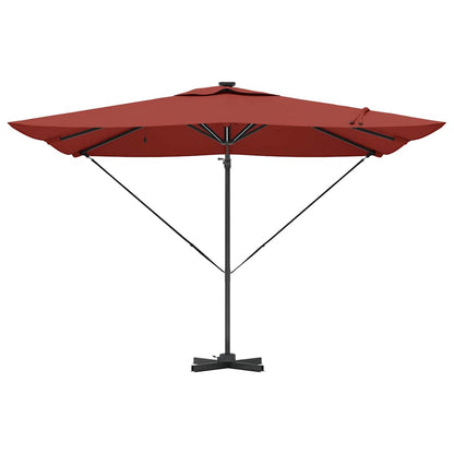 vidaXL Umbrella Terracotta 286 x 284 x 270 cm Aluminium and Polyester 6