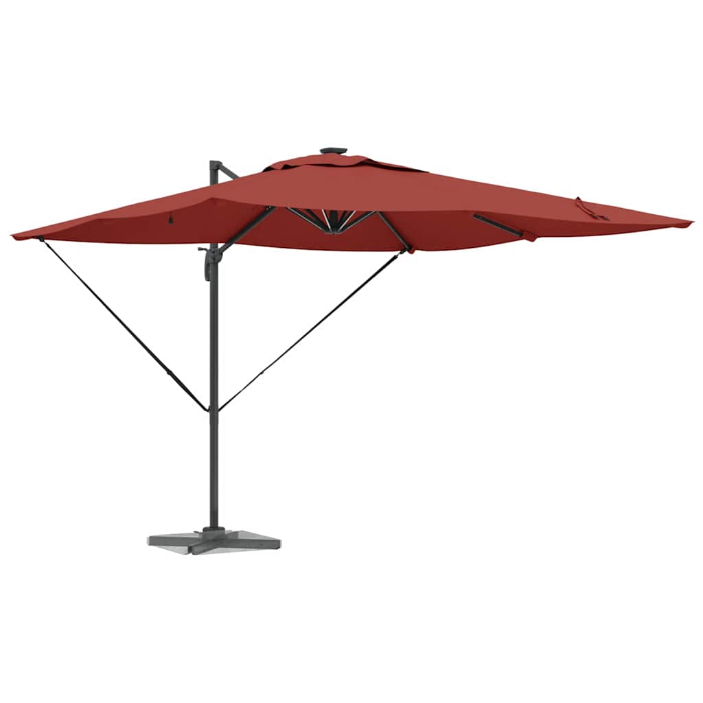vidaXL Umbrella Terracotta 286 x 284 x 270 cm Aluminium and Polyester 3