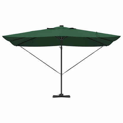 vidaXL Umbrella 352 x 251 x 265 cm Polyester and Aluminium Green 6