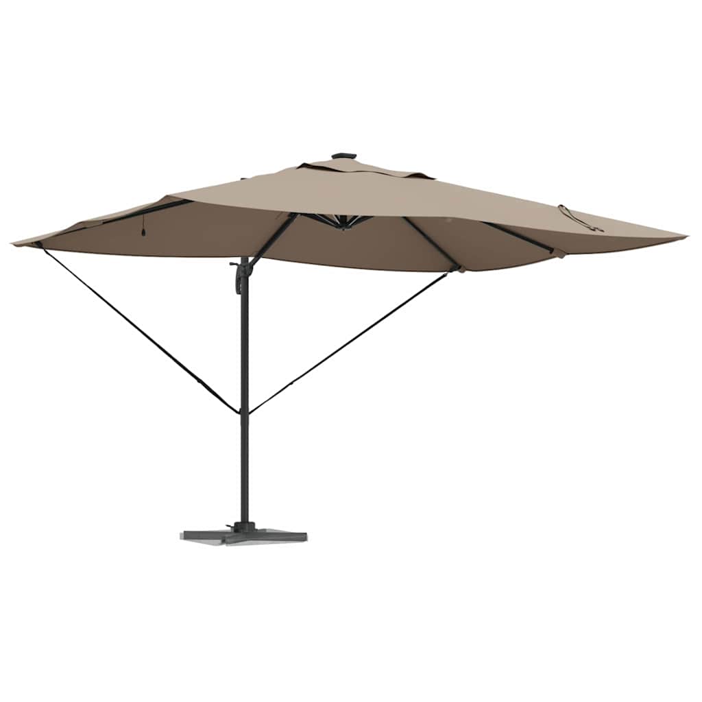 Umbrella 352 x 251 x 265 cm Polyester and Aluminium Taupe