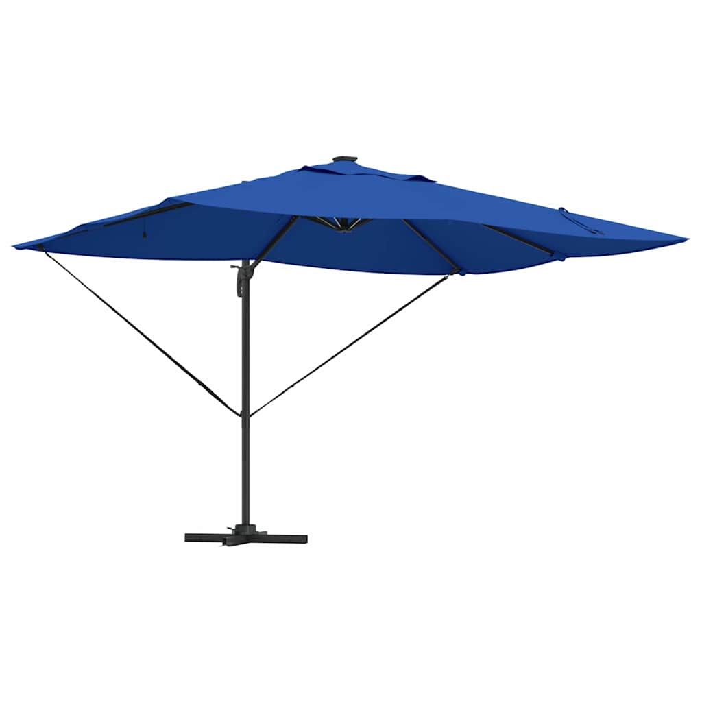 Umbrella 352 x 251 x 265 cm Polyester and Aluminium Azure blue