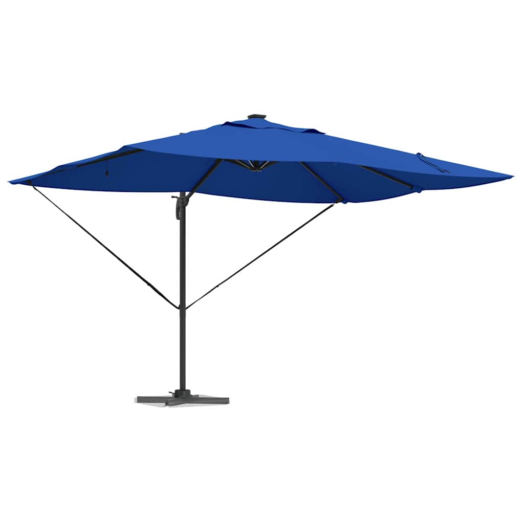 Umbrella 352 x 251 x 265 cm Polyester and Aluminium Azure blue