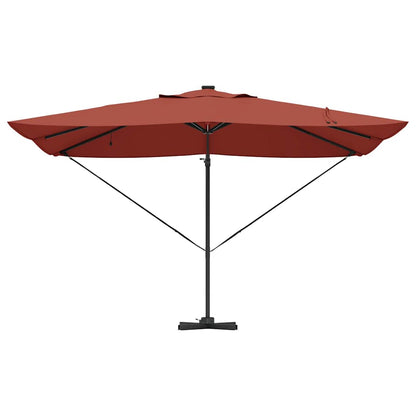 vidaXL Umbrella 352 x 251 x 265 cm Polyester and Aluminium Terracotta 6