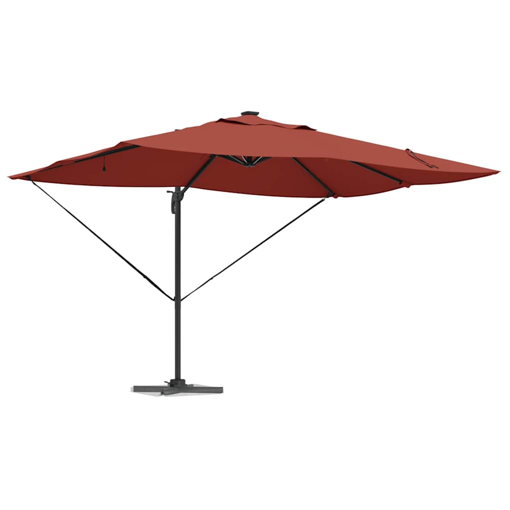vidaXL Umbrella 352 x 251 x 265 cm Polyester and Aluminium Terracotta 3