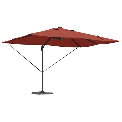 vidaXL Umbrella 352 x 251 x 265 cm Polyester and Aluminium Terracotta 3