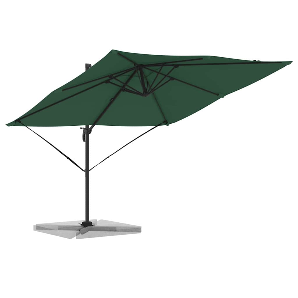 Roma Parasol Rectangular 286 x 284 x 265 cm Green