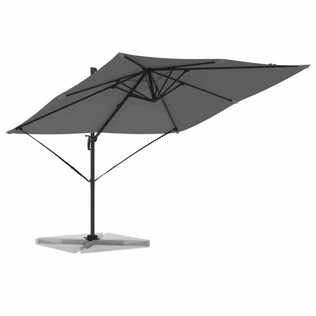 Roma Parasol Rectangular 286 x 284 x 265 cm Anthracite