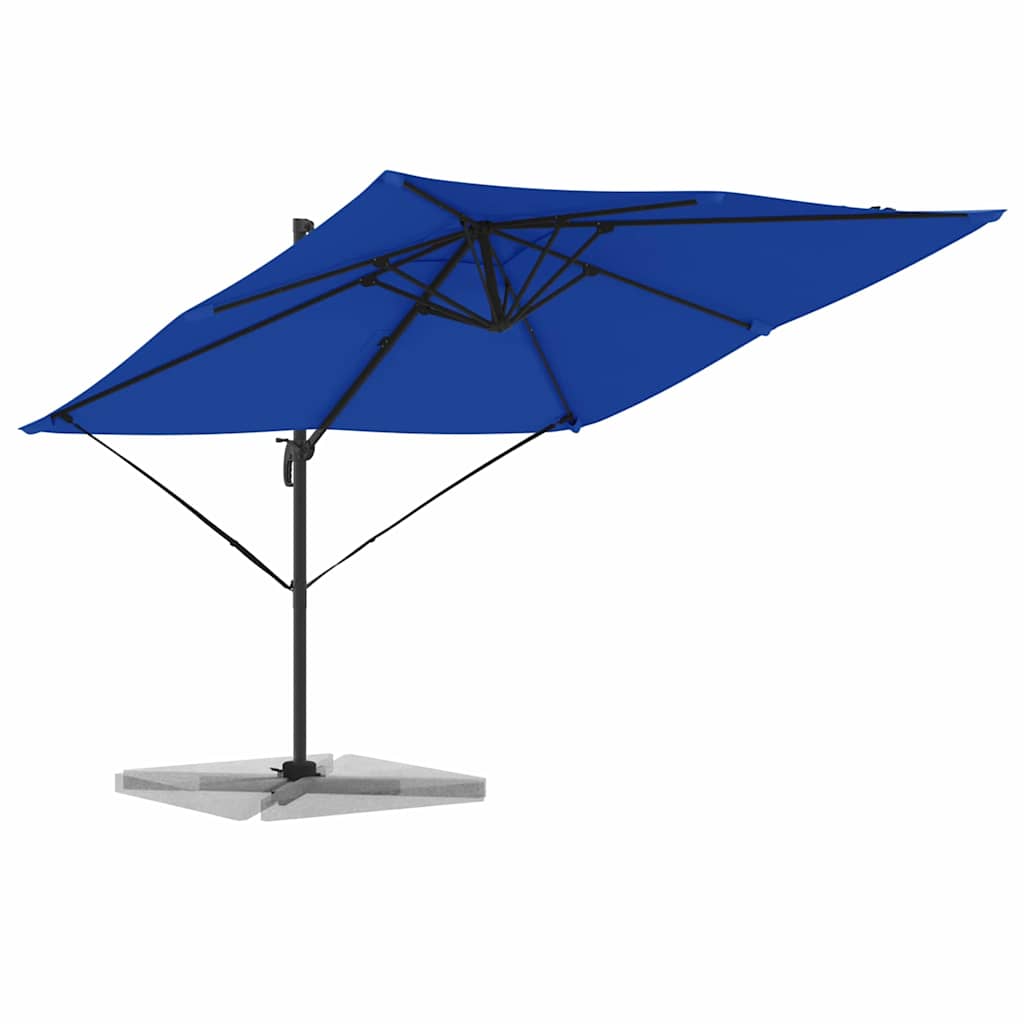 Roma Parasol Rectangular 286 x 284 x 265 cm Azure blue